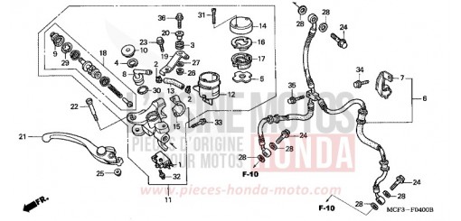 FR. BRAKE MASTER CYLINDER VTR1000SP2 de 2002
